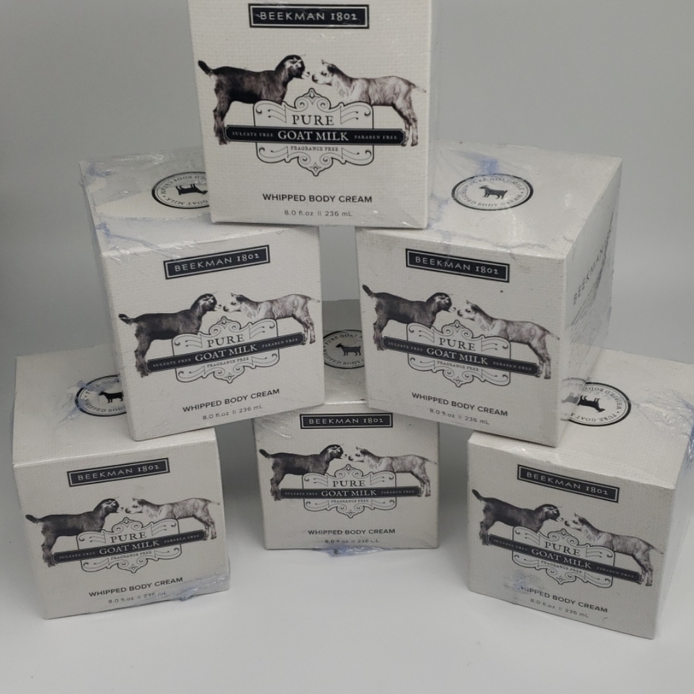 6pc Beekman 1802 Pure Goat Milk Whipped Body Cream